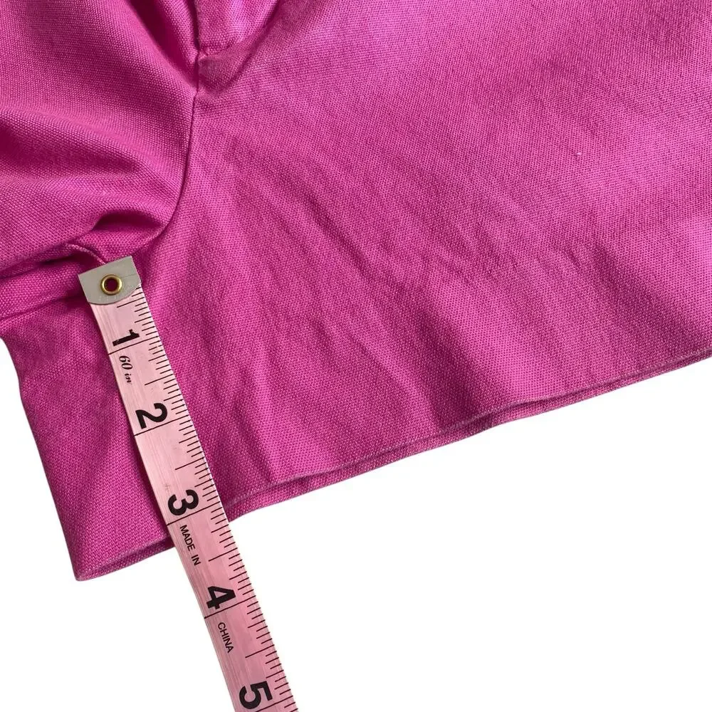 Banana Republic Ryan Fit Chino Shorts Womens 8 Pink Low Rise Preppy Festival